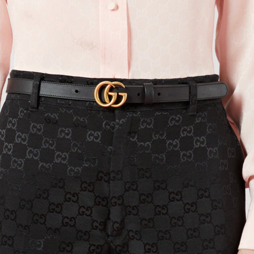 409417 Gucci GG Marmont thin belt size 80/32 - Picture 8 of 10